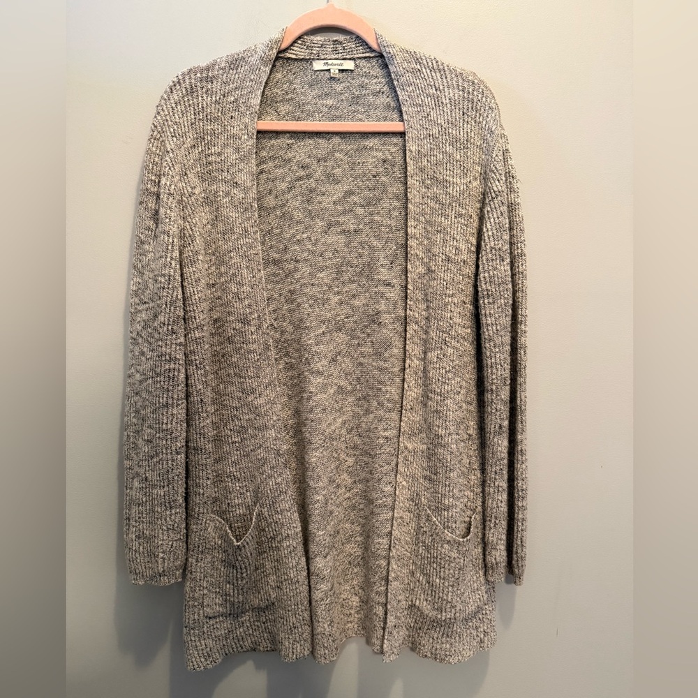 Madewell Heather Gray Open-Front Cozy Cardigan Medium